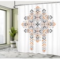 thumbnail image 4 of Ambesonne Ethnic Shower Curtain, Abstract Motifs on Plain, 69"Wx84"L, Dimgray Grey, 4 of 4