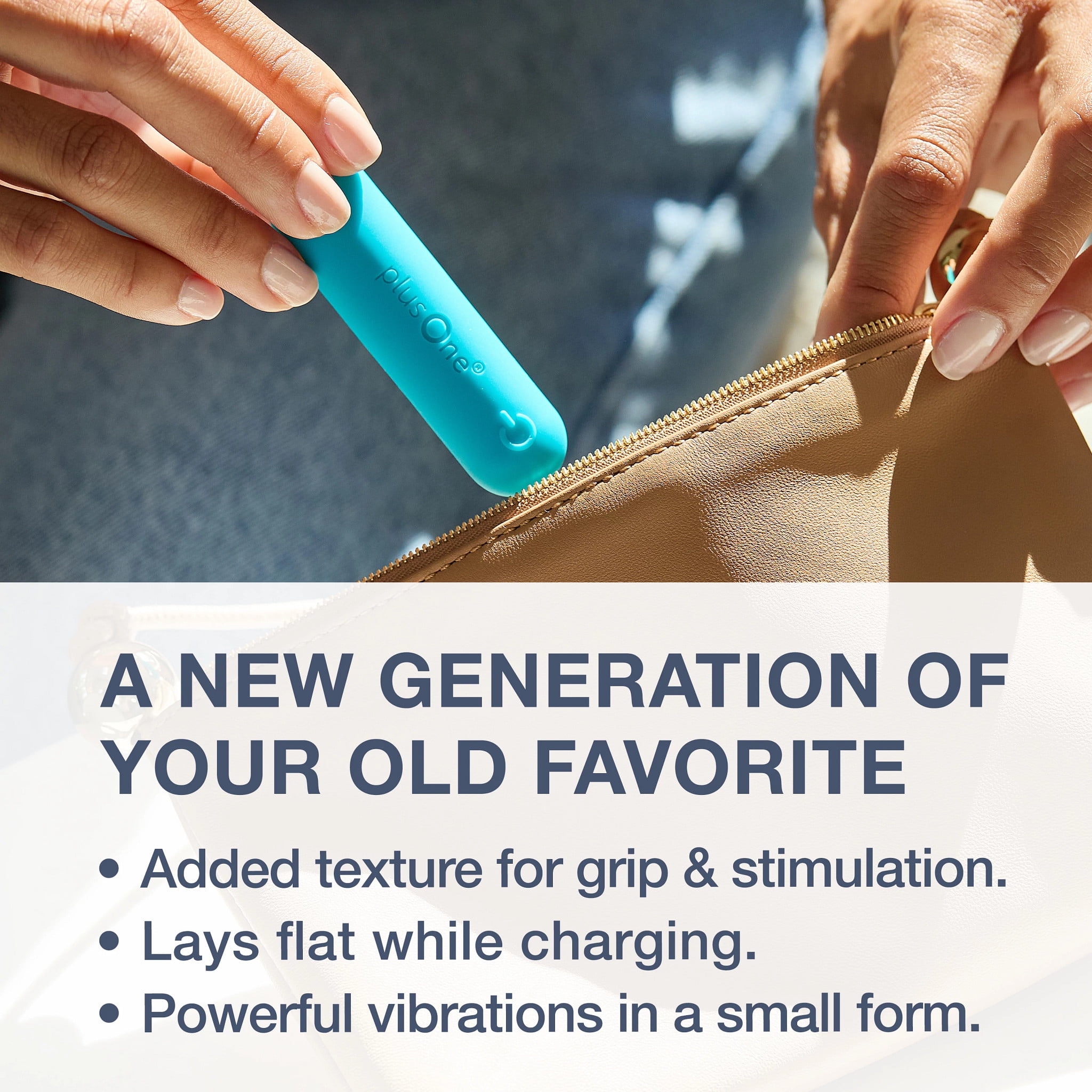 plusOne Small Vibrating Bullet, Powerful Rechargeable Battery, Soft Touch  Waterproof Massager with 10 Settings - Walmart.com