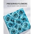 thumbnail image 4 of Preservd Rose in Acrylic Box Eternal Flower That Lasts 4 Years Gifts for Girlfriend Wife Mom Women Valentines Day Anniversary Birthday Mothers Day(Sky Blue), 4 of 5