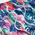 thumbnail image 2 of Pantalones cortos de baño para hombre, forro de malla con cordón elástico, bolsillo lateral, traje de baño de secado rápido para hombre, para fiesta, playa, surf, azul, 2XL, 2 of 6