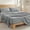 Light Grey, variant on Bedding Queen Size 4 Pieces Sheet Set, Includes 1 Fitted Sheet, 1 Flat Sheet and 2 Pillowcases, Soft and Breathable Cooling Bed Sheet Set with Deep Pocket, Grey