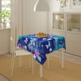 thumbnail image 6 of YFYANG Square Polyester Table Cloth, 54" x 54" Reusable Table Cover Kitchen Dining Room Purple Butterfly Flower Doodle Decorative Tablecloths for Tables of 2-4 People, 6 of 8