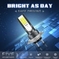 thumbnail image 3 of H7 LED Fog Light Bulbs 6000K Xenon White Super Bright High Power COB Chips LED Fog Lights DRL Bulbs, 3 of 8