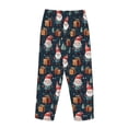 thumbnail image 3 of Lsque Cute Santa Claus Gift Print Women's Pajama Pants, Lounge Pant - Comfortable Home Wear,Elastic Waistband, Stylish Design-Small, 3 of 9