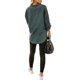 thumbnail image 3 of Txlixc Blusa vaquera de moda femenina, solapa de color sólido, botón de manga larga, blusa vaquera suelta Txlixc moda, 3 of 9