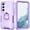 Purple, variant on SaniMore for Samsung Galaxy S23 FE Magnetic Case, Rugged PC & TPU Bumpers with Car Mount & Ring Kickstand Heavy Duty Full Body Protective Case for Women Men, Mint