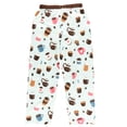 thumbnail image 4 of LazyOne Pajamas for Women, Cute Pajama Pants and Top Separates, Coffee First, X-small, 4 of 7