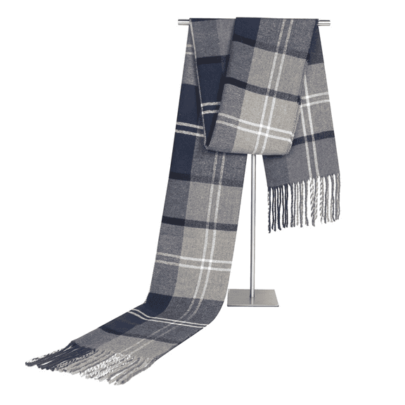 TELOLY Scarf for Men,Elegant Touch Mens Scarf Winter,Chilly Winter Plaid Scarf,Multicolor-4