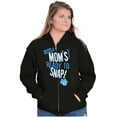 thumbnail image 3 of Ready to Snap Motherhood Humor Funny Womens Plus Size Graphic Zipper Hoodie Brisco Brands 2X, 3 of 5