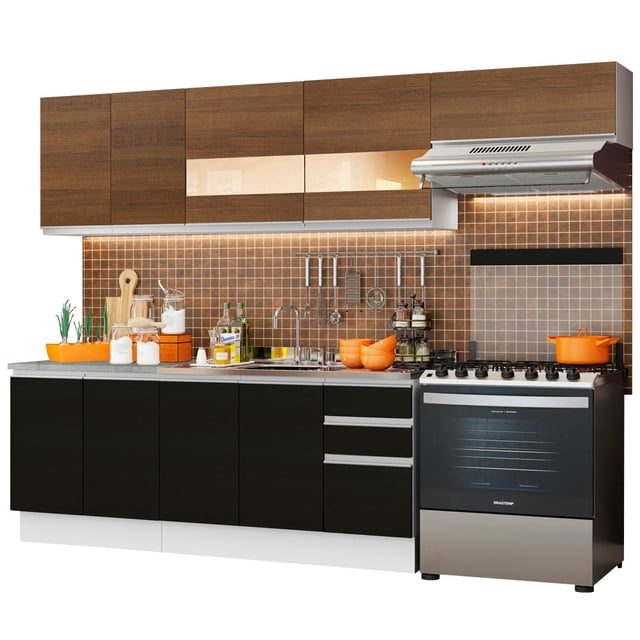 Cocina Integral Completa Modular Madesa Marcela 280cm BNM 03