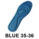 thumbnail image 5 of Plantillas Soporte Zapato Arco Transpirable para Trabajar Caminar (35-36) Azul, 5 of 5