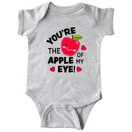 

Inktastic Youre The Apple of My Eye Valentine Pun with Cute Apple Gift Baby Boy or Baby Girl Bodysuit