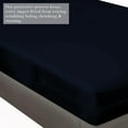 thumbnail image 2 of HNB Store Zipper Fitted Sheet Only, California King Size 8" Deep Pocket Premium 1000TC Pure Egyptian Cotton - Navy Blue, 2 of 6
