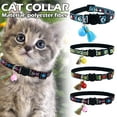 thumbnail image 3 of Collar ajustable con cascabel para gato, con hermosos diseños tribales, para perro y gato, F3Q5, 3 of 8