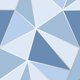 thumbnail image 1 of Fine Decor - Papel Pintado de Pared Apex Diseño Geométrico (Azul), 1 of 3