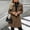 Bronze women collared long sleeve coat a1, variant on Tusihei Women's Collared Long Sleeve Lapel Coat Single Breasted Casual Winter Outerwear Basic Overcoat Layer for Women Daily Wear, Wine L