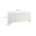 thumbnail image 3 of Waterflute Sideboard Cabinet in White Matte, 3 of 10