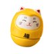 thumbnail image 4 of Figura de gato de la suerte de cerámica, 3,5 x 3,5 x 3,8 cm, ideal para la sala de estar. Amarillo, 4 of 9