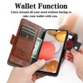 thumbnail image 2 of Case for Samsung Galaxy A42 5G Cover Leather Wallet Folio Case Book Design Flip Magnetic Closure - Brown, 2 of 5