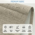 thumbnail image 3 of Keego Cordless Linen Roman Shades for Windows, Roman Window Shades, 100% Blackout Roman Blinds for Living Room, Dining Room, Bedroom (Brown, 57"W x 56"H), 3 of 8