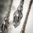 thumbnail image 2 of 7.5"H, 9"H and 10"H Sullivans Mirrored Swirl Drop Ornaments - Set of 3, Gray Christmas Ornaments, 2 of 3