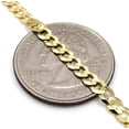 thumbnail image 5 of 10K Yellow Gold 3.5mm Solid Cuban Chain, FREE Microfiber Cloth, Curb Link Mens Womens Necklace, Giorgio Bergamo, 5 of 9