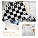 thumbnail image 4 of BeddingOutlet mantas de tablero de ajedrez para camas, colchas de felpa en blanco y negro, juegos, ropa de cama, cuadrados, manta Sherpa suave para adolescentes y niños, 4 of 4