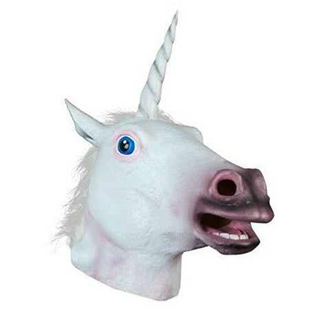 Latex Unicorn Mask Cosplay Animal Head Mask Halloween Costume Theater Prop