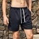 thumbnail image 1 of pstuiky Pantalones cortos para hombre, Pantalones cortos casuales de moda para hombre con cintura elástica sólida y cordón ajustable Pantalones cortos de golf, 1 of 4