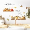 thumbnail image 4 of Pegatinas de pared con frase para cocina, utensilios de cocina, teteras, tarros, arte de pared para pelar y pegar en la pared, para cocina, comedor, 4 of 5