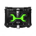 thumbnail image 2 of Maletero Top Case Para Moto Rasen Luz Led Respaldo Parrilla verde, 2 of 13