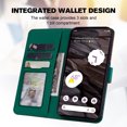 thumbnail image 3 of Cute Cartoon Wallet Phone Case for Google Pixel 7a with Card Holder Soft PU Leather Kickstand Cover for Men and Women Magnetic Shockproof Protective with Lanyard for Google Pixel 7a, Darkgreen, 3 of 9