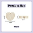 thumbnail image 2 of 100Pcs Heart Shape Wood Beads with 2.5mm Hole Wooden Heart Beads 20mm Unfinished Wooden Loose Beads Heart Spacer Beads for Bracelets Jewelry Making Hair DIY Craft Handmade Decor Colorful, 2 of 9