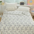 thumbnail image 5 of Cinvoph Summer Cooling Blanket Washed Double Layer Yarn Comforter Lightweight Floral Print Bedding for All Season Use, 59"x79", 5 of 6