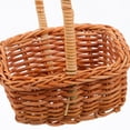 thumbnail image 3 of HONMEET 2pcs Mini Rattan Miniature Basket Storage Brown Rattan Wedding Decor Women, 3 of 7