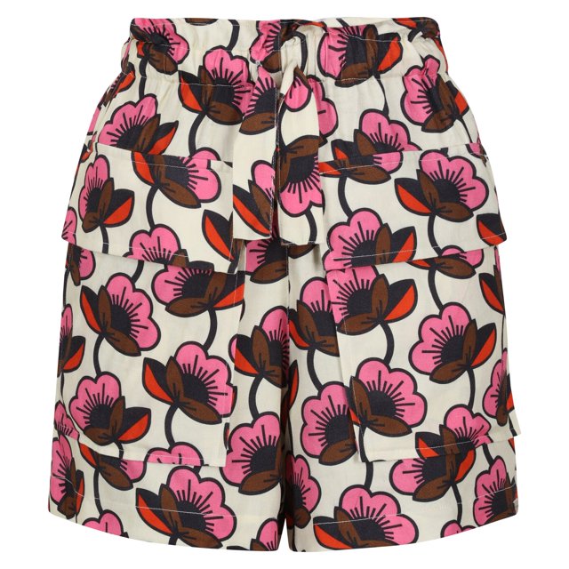 Regatta - Pantalones Cortos Orla Kiely Diseño Flor de la Pasión Verano para Mujer (Fucsia)