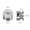 thumbnail image 2 of Single Groove Pulley 4mm Fixed Bore 16mm Outer Diameter Aluminum Alloy for Drilling Machine 4mm PU Round Belt, 2 of 5
