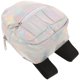 thumbnail image 3 of Mochila de muñeca holográfica para niños, diseño iridiscente de 18 pulgadas, multifuncional para libros y juguetes para preescolar y guardería, 3 of 8