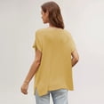 thumbnail image 3 of Zoeecloth Women's Tees Shirt Summer Loose Pullover Tops Women Solid Color Casual Short Sleeve T-Shirt S-XL, 3 of 8