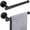 Matte Black, variant on Hand Towel Holder/Towel Ring, Thicken Stainless Steel Hand Towel Bar for Bathroom, Rustproof Wall Mounted Towel Rack, Contemporary Style Bath Accessories, 9 Inch (1 Pack, Brushed Gold)