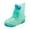Green, variant on Kids' $10 Under Rain Boots with Easy-On Handles in Fun Patterns for Toddlers and Kids Children's Shoes Cover Save Big