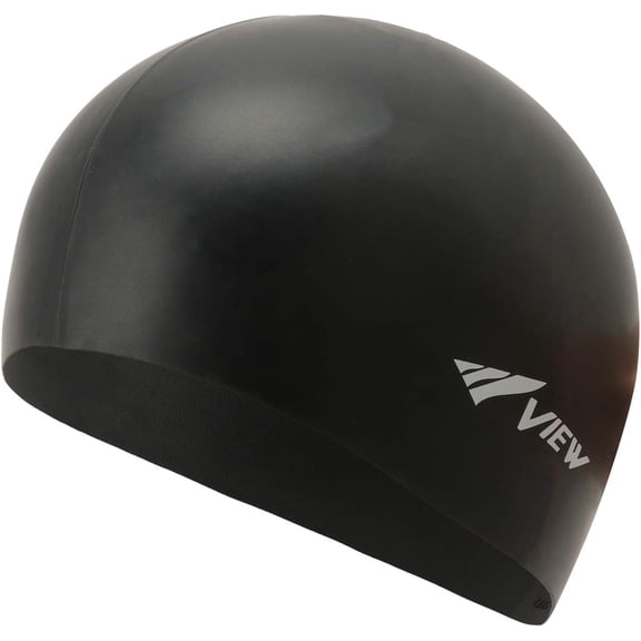 VIEW Swimming Gear V-61A Silicone Swim Cap, Black