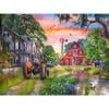 Cuadros Decorativos Lona de bordado completo estampado 11CT Kit de vista de granja de punto de cruz (SZX-C315) DQrwqpou Nuevos Originales