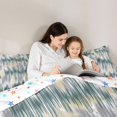 thumbnail image 4 of Homewish Green Gray Gradient Twin Comforter Sets,Classic Abstract Geometric Bedding Set,Colorful Stars Reversible,2-Piece,1 Comforter and 1 Pillowcase, 4 of 7