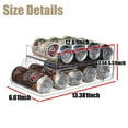 thumbnail image 2 of Soda Can Organizer Clear Refrigerator Bin for Soda Cans (12 Count), 2 of 11