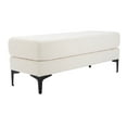 thumbnail image 3 of SAFAVIEH Elise Rectangular Bench Creme / Black, 3 of 10