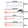 thumbnail image 2 of Couverts Réutilisables pour Enfants Incluant Fourchette Couteau Cuillères de Table pour Manger, 2 of 5