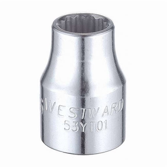 Westward 3/8 in Drive, 5/16" Triple Square SAE Socket, 12 Points 53YT01