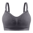 thumbnail image 1 of Sujetador de lactancia ajustable con hebilla superior, ropa interior inalámbrica, sujetador de lactancia push up antiflacidez para mujeres embarazadas con almohadilla para el pecho, 1 of 5