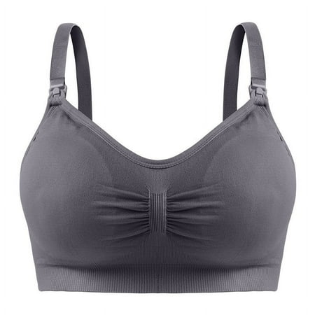 Adjustable nursing bra top buckle wireless underwear pregnant women push up anti-sagging nursing bra with breast pad